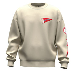 MLB Boston Red Sox Fanatics Unisex Spirit Jersey Fleece Crewneck Pennant Sweatshirt