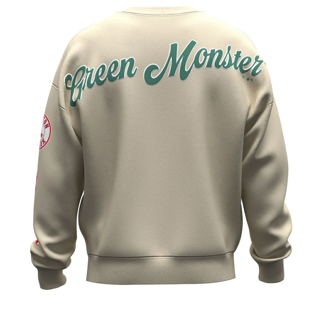 MLB Boston Red Sox Fanatics Unisex Spirit Jersey Fleece Crewneck Pennant Sweatshirt