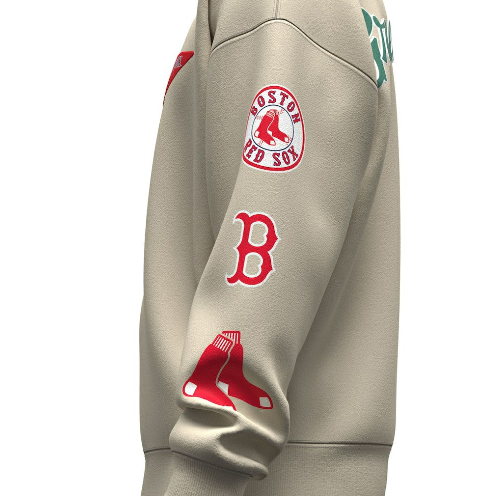 MLB Boston Red Sox Fanatics Unisex Spirit Jersey Fleece Crewneck Pennant Sweatshirt
