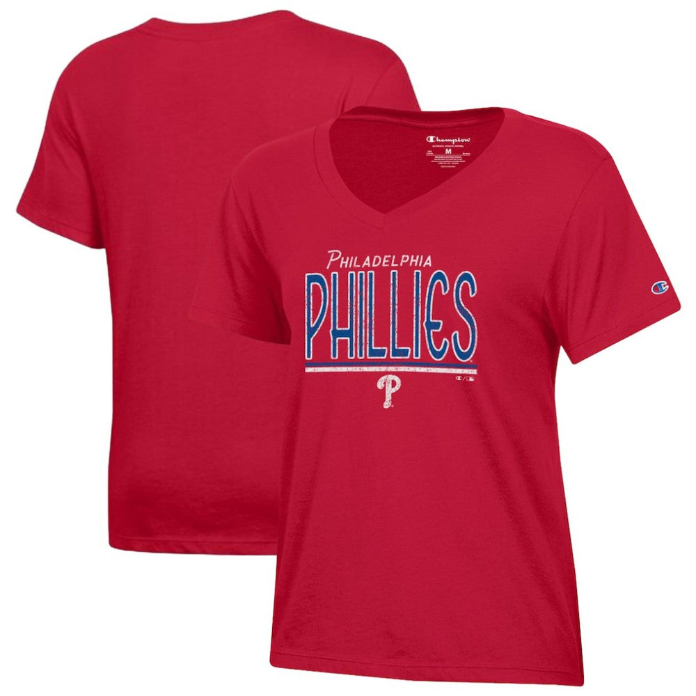 MLB Philadelphia Phillies Champion Women's Core V-Neck T-Shirt