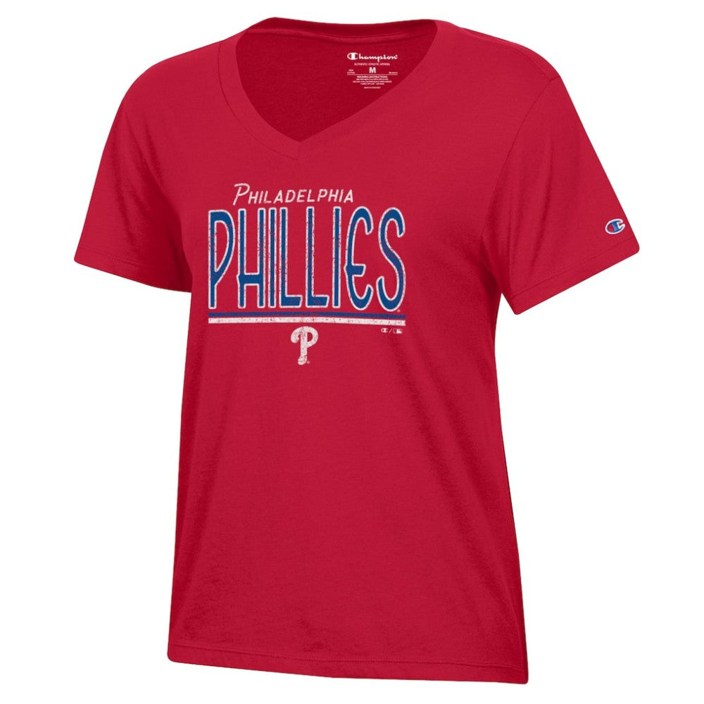 MLB Philadelphia Phillies Champion Women's Core V-Neck T-Shirt