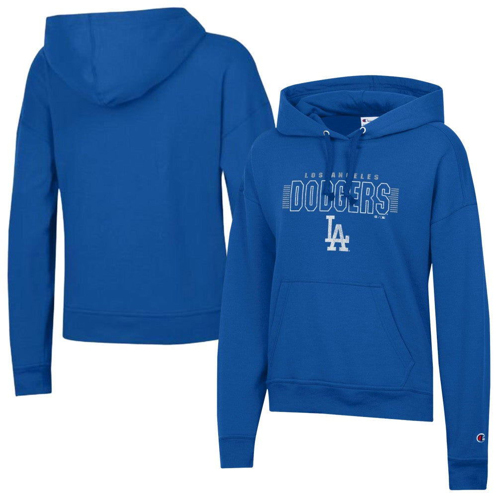 MLB Los Angeles Dodgers Champion Women's Distressed Powerblend Hoodie