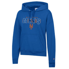 MLB New York Mets Champion Women's Distressed Powerblend Hoodie