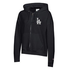 MLB Los Angeles Dodgers Champion Women's Powerblend Fleece Full-Zip Hoodie