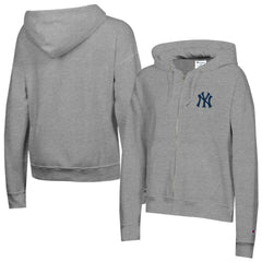 MLB New York Yankees Champion Women's Powerblend Fleece Full-Zip Hoodie