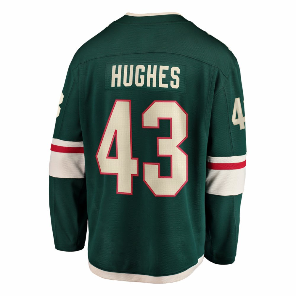 NHL Green Quinn Hughes Minnesota Wild Fanatics Home Breakaway Jersey