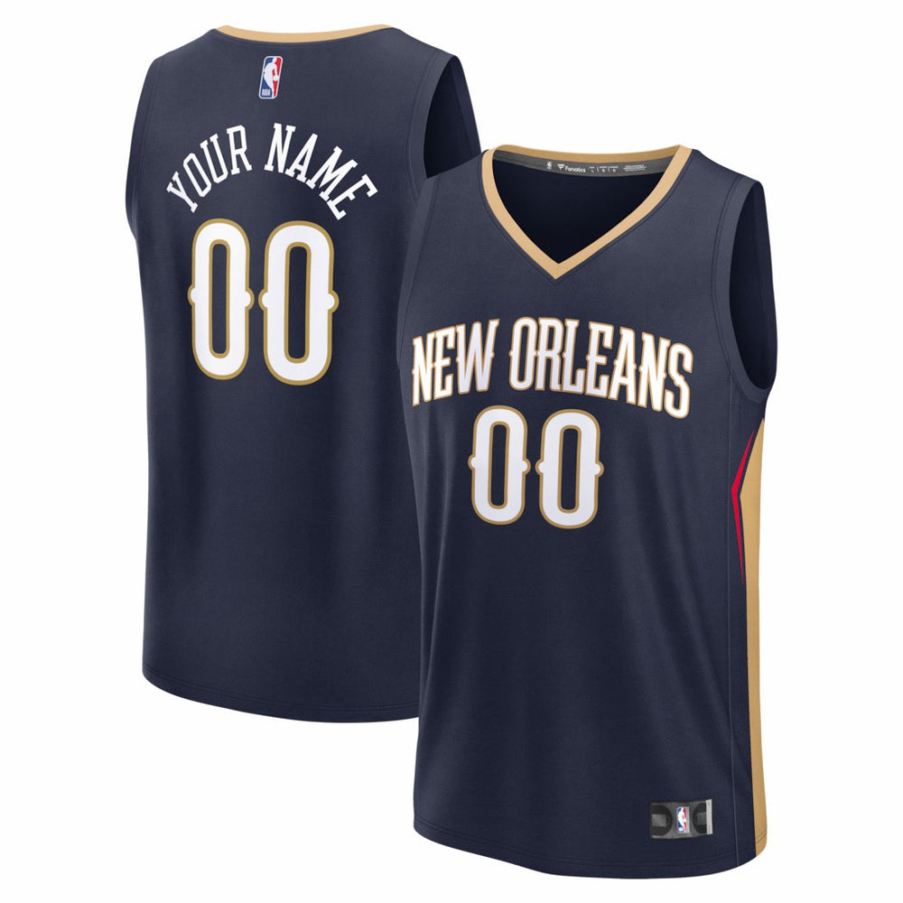 NBA New Orleans Pelicans Fastbreak Custom Jersey
