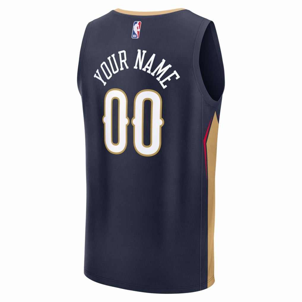 NBA New Orleans Pelicans Fastbreak Custom Jersey