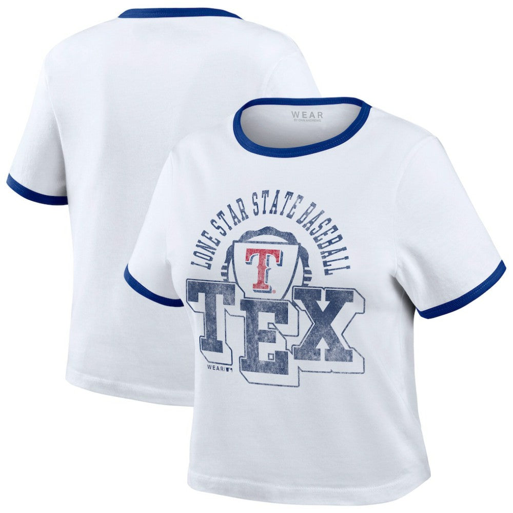 MLB Texas Rangers WEAR by Erin Andrews Women's Ringer Baby T-Shirt