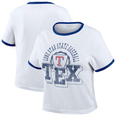 MLB Texas Rangers WEAR by Erin Andrews Women's Ringer Baby T-Shirt
