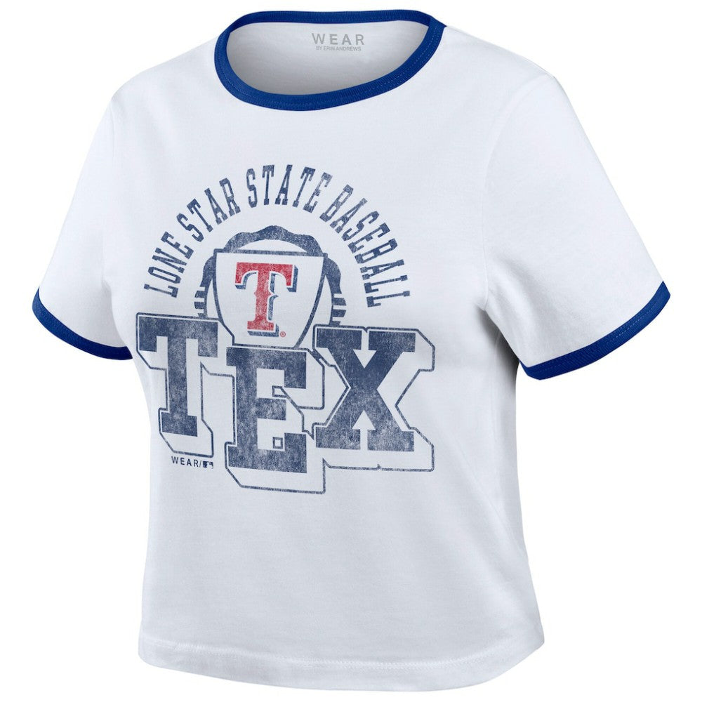 MLB Texas Rangers WEAR by Erin Andrews Women's Ringer Baby T-Shirt