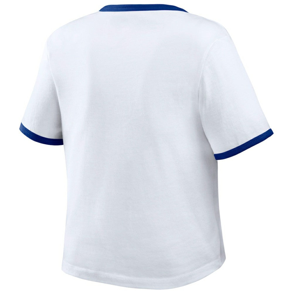 MLB Los Angeles Dodgers WEAR by Erin Andrews Women's Ringer Baby T-Shirt