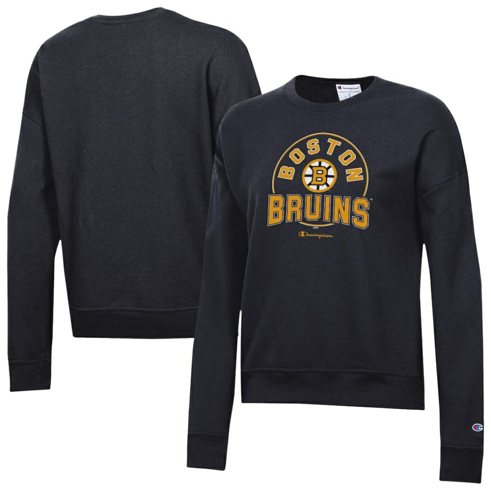 NHL Black Boston Bruins Champion Women's Powerblend Fleece Sweatshirt
