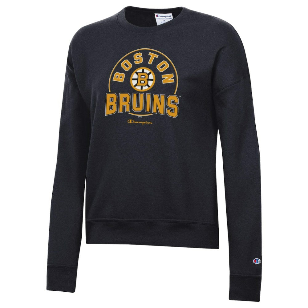 NHL Black Boston Bruins Champion Women's Powerblend Fleece Sweatshirt