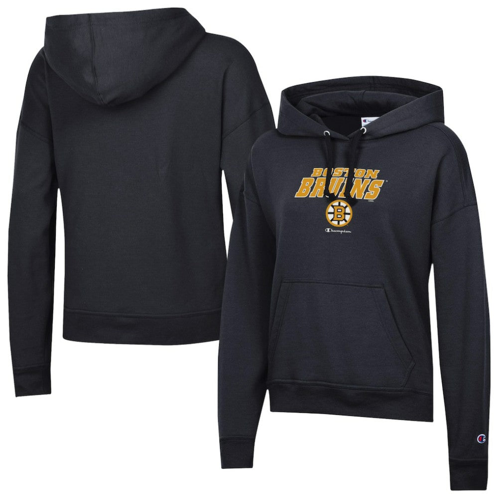 NHL Black Boston Bruins Champion Women's Powerblend Fleece Hoodie
