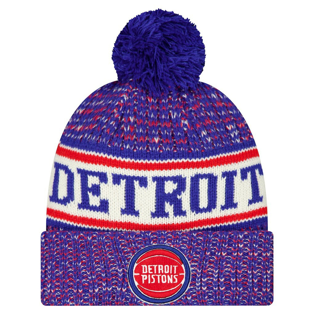 NBA Detroit Pistons Team Cuffed Knit Hat with Pom sale
