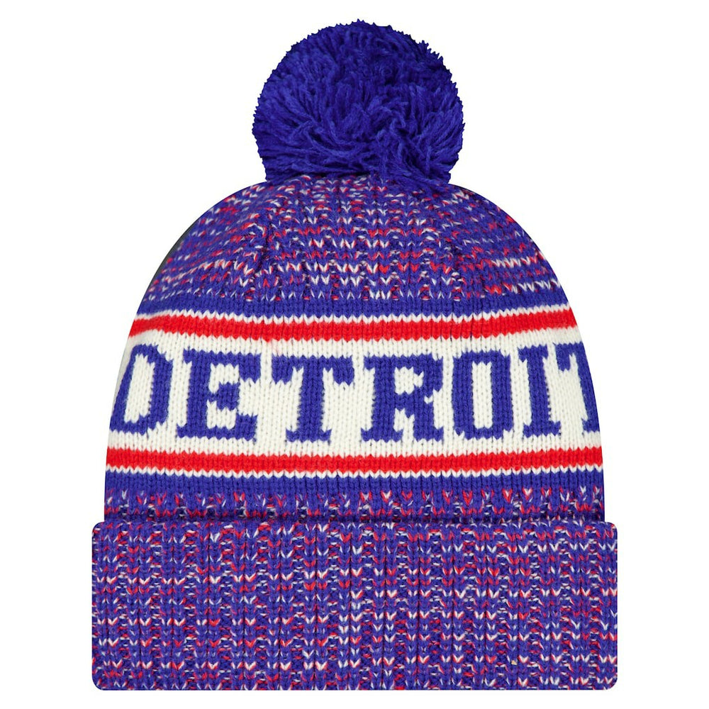 NBA Detroit Pistons Team Cuffed Knit Hat with Pom sale