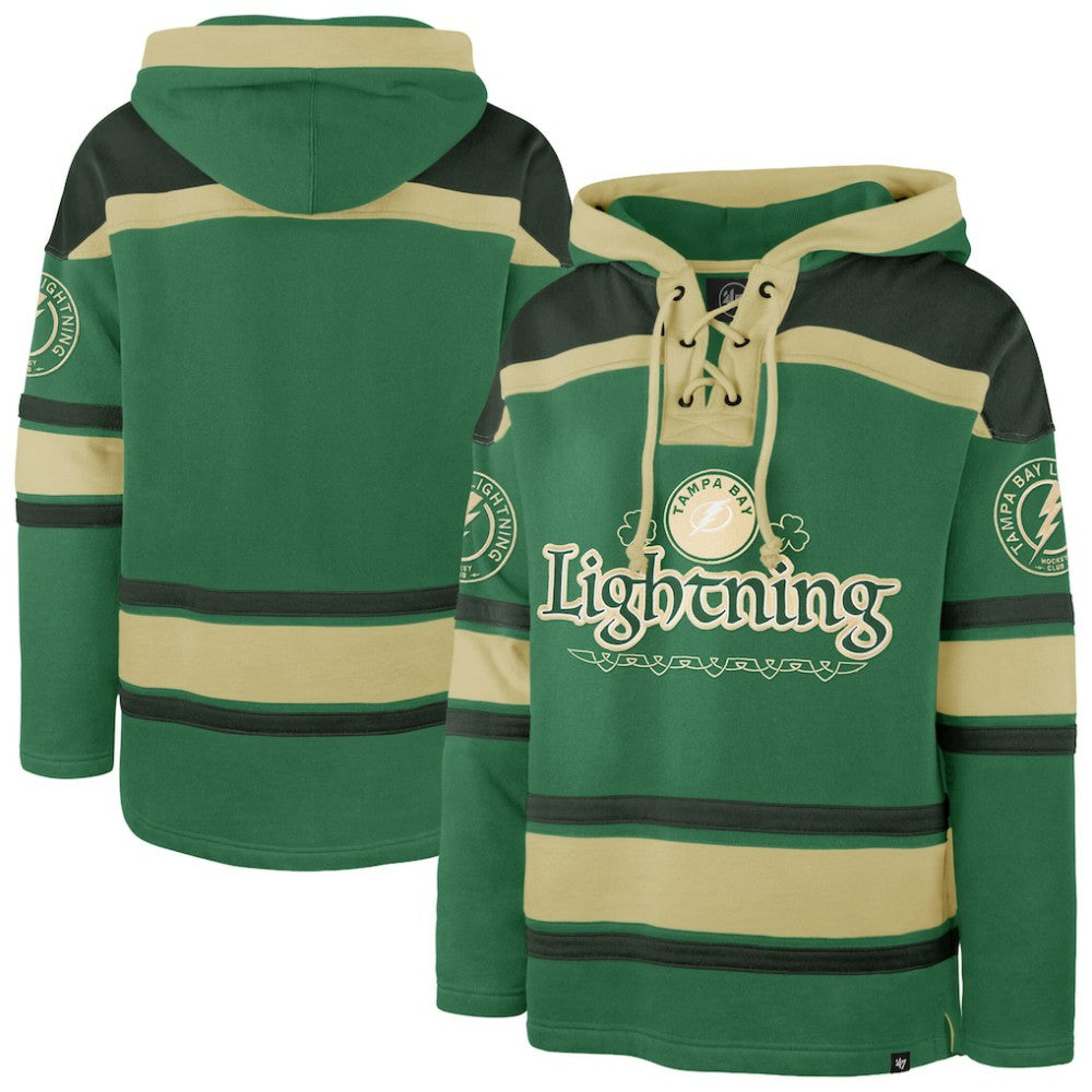 NHL Kelly Green Tampa Bay Lightning '47 McLucky Superior Lacer Hoodie