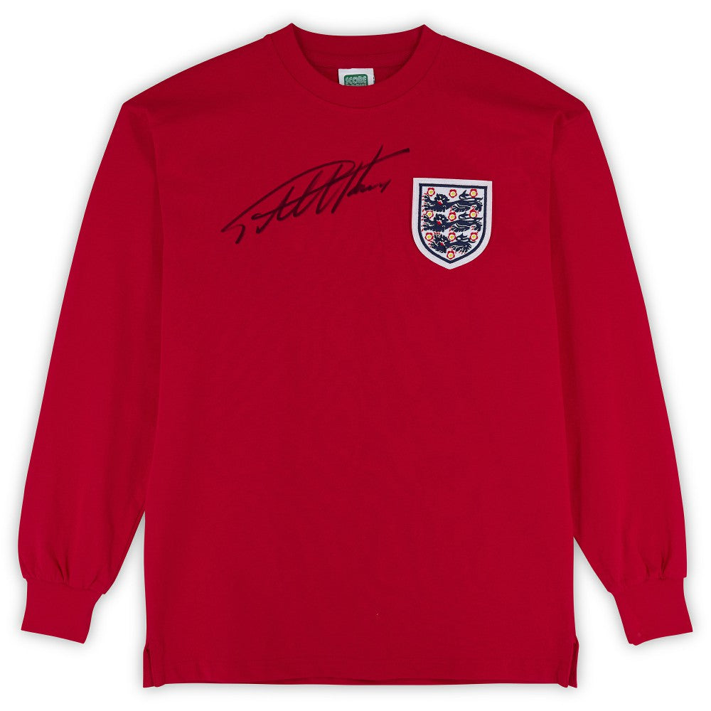 Sir Geoff Hurst England National Team Autographed 1966 Score Draw Jersey -  Icons