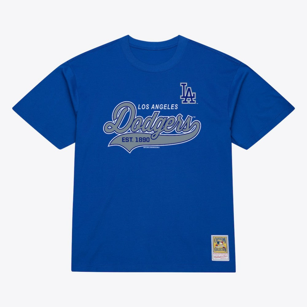 MLB Los Angeles Dodgers Mitchell & Ness Script Sweep Arch T-Shirt