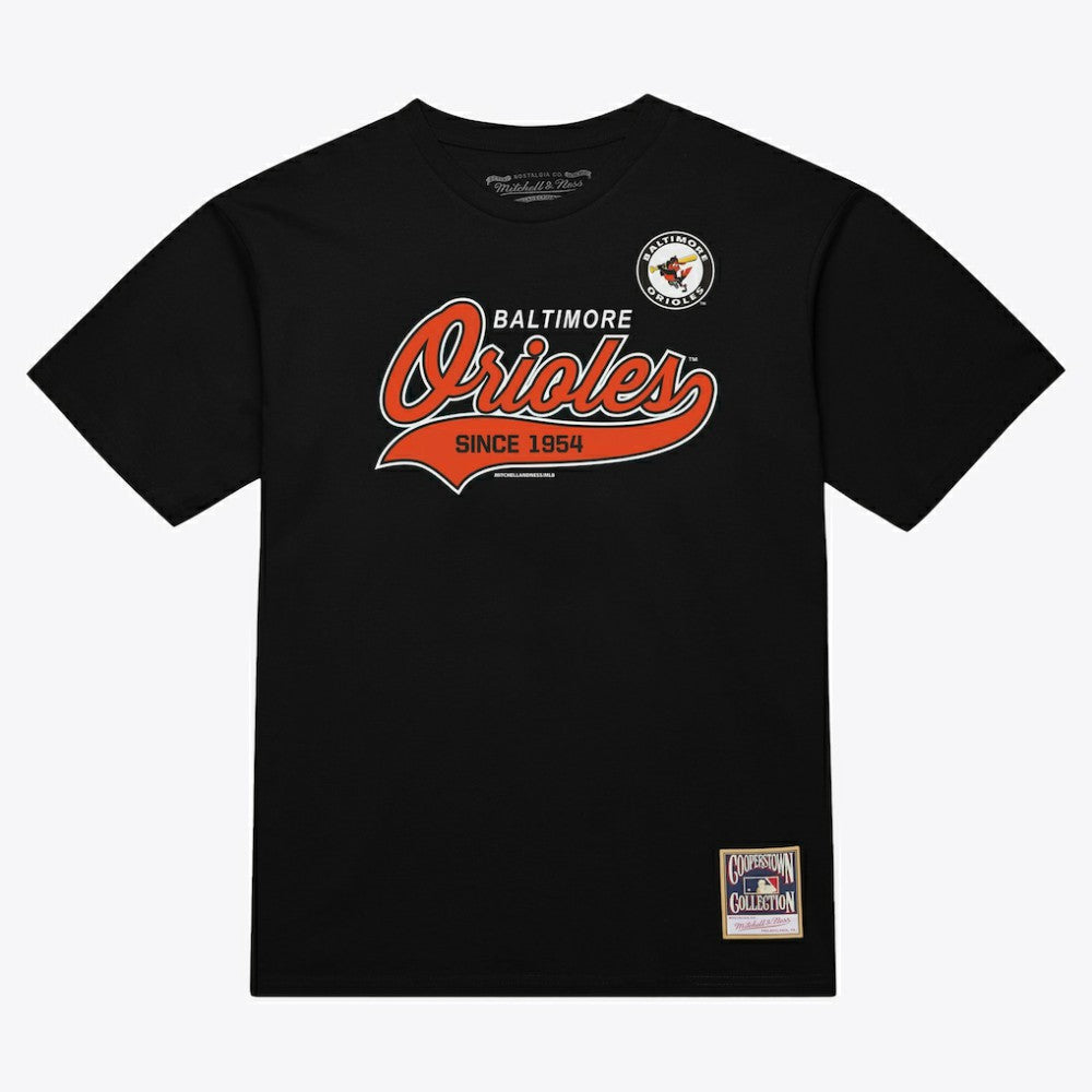 MLB Baltimore Orioles Mitchell & Ness Script Sweep Arch T-Shirt