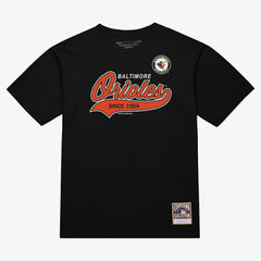 MLB Baltimore Orioles Mitchell & Ness Script Sweep Arch T-Shirt