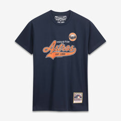 MLB Houston Astros Mitchell & Ness Script Sweep Arch T-Shirt