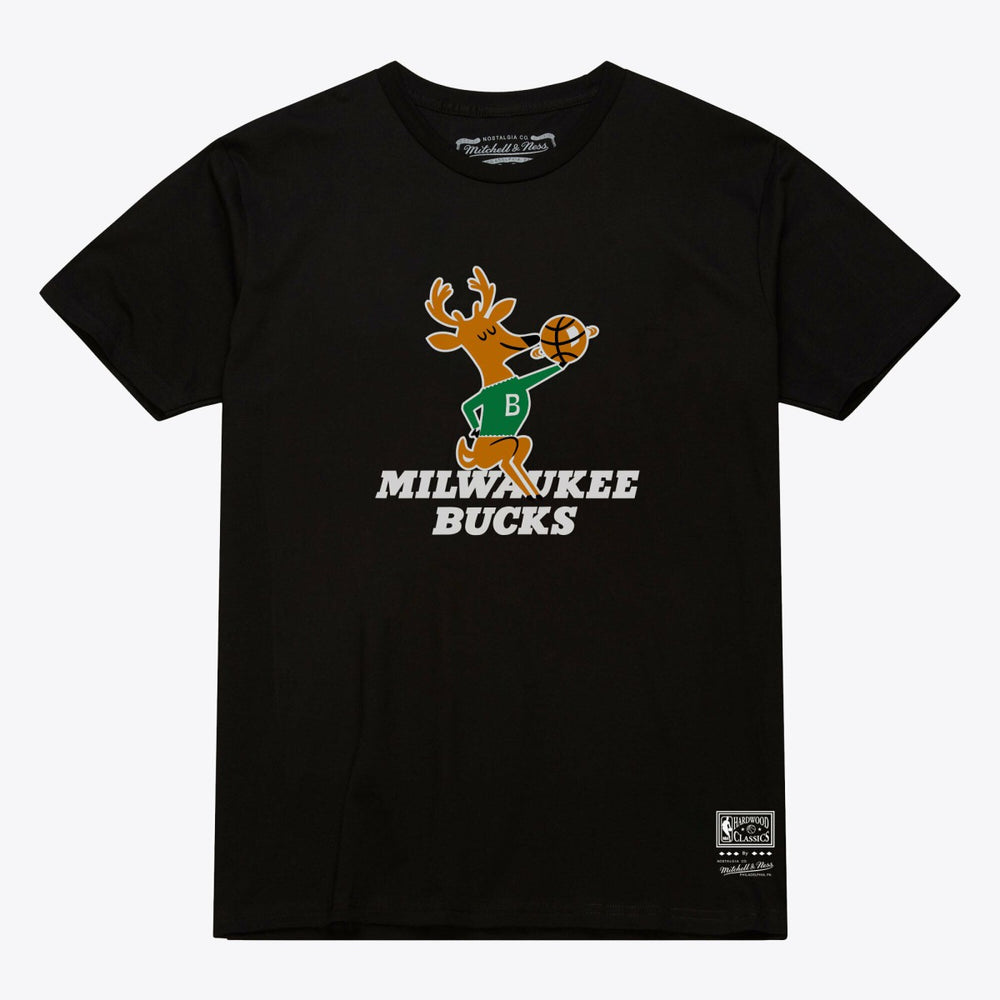 NBA Milwaukee Bucks Unisex Hardwood Classics Arch T-Shirt