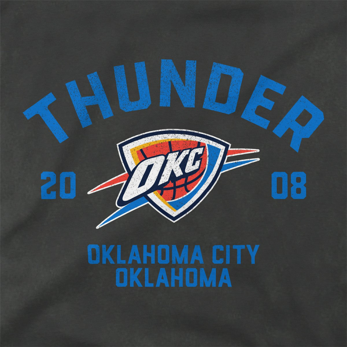NBA Oklahoma City Thunder Stadium Essentials Unisex Get Back Vintage Raglan Hoodie