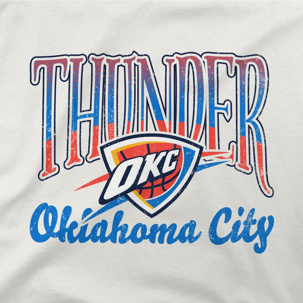 NBA Oklahoma City Thunder Stadium Essentials Unisex Sky High Fleece Sweatshirt