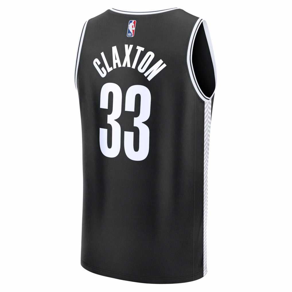 NBA Nic Claxton Brooklyn Nets Fast Break Replica Jersey