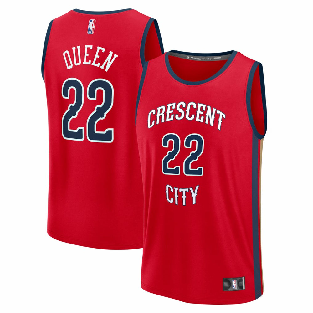 NBA Derik Queen New Orleans Pelicans Fast Break Replica Player Jersey