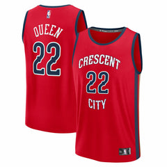 NBA Derik Queen New Orleans Pelicans Fast Break Replica Player Jersey