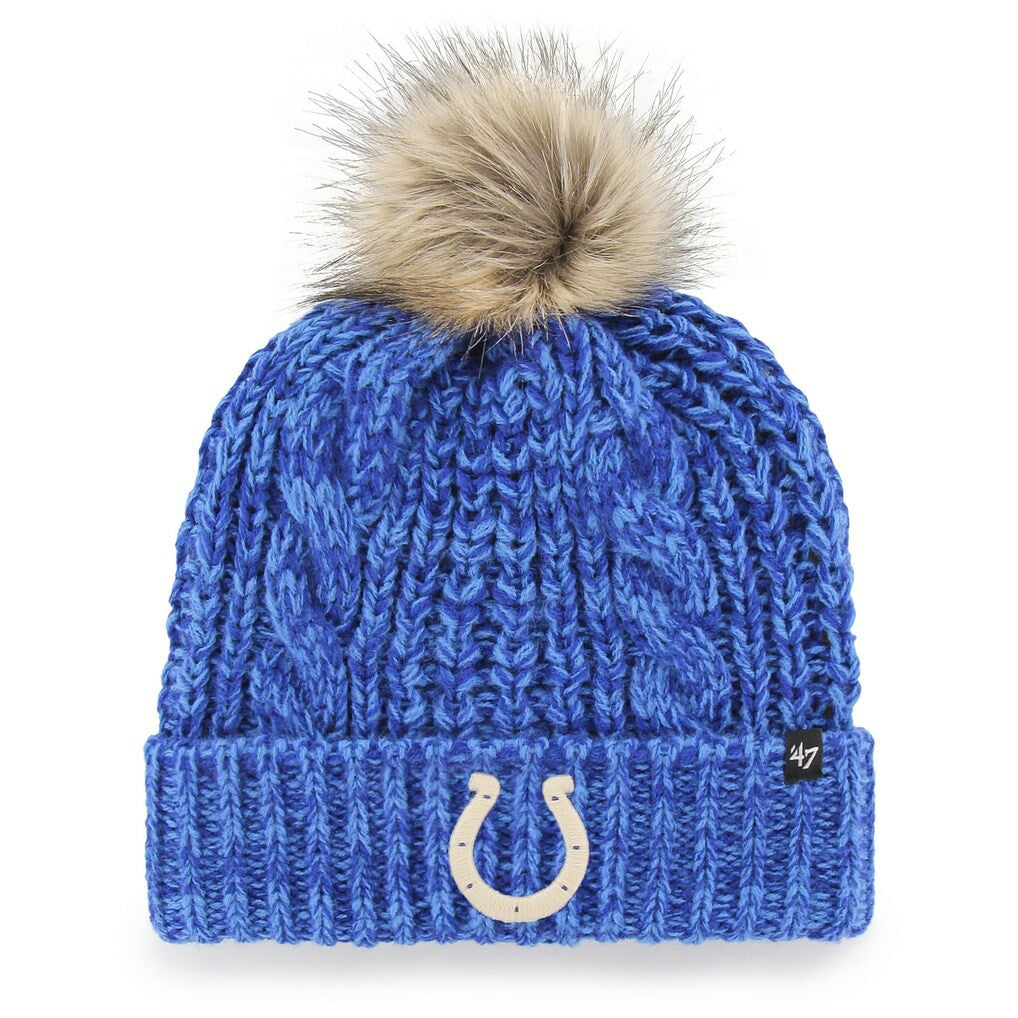 '47 Women's Meeko Cuffed Knit Hat with Pom - Indianapolis Colts