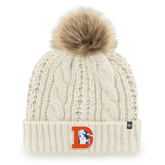 '47 Women's Meeko Cuffed Knit Hat with Pom - Denver Broncos