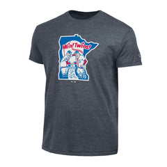 MLB Minnesota Twins Champion Cooperstown Logo Tri-Blend T-Shirt
