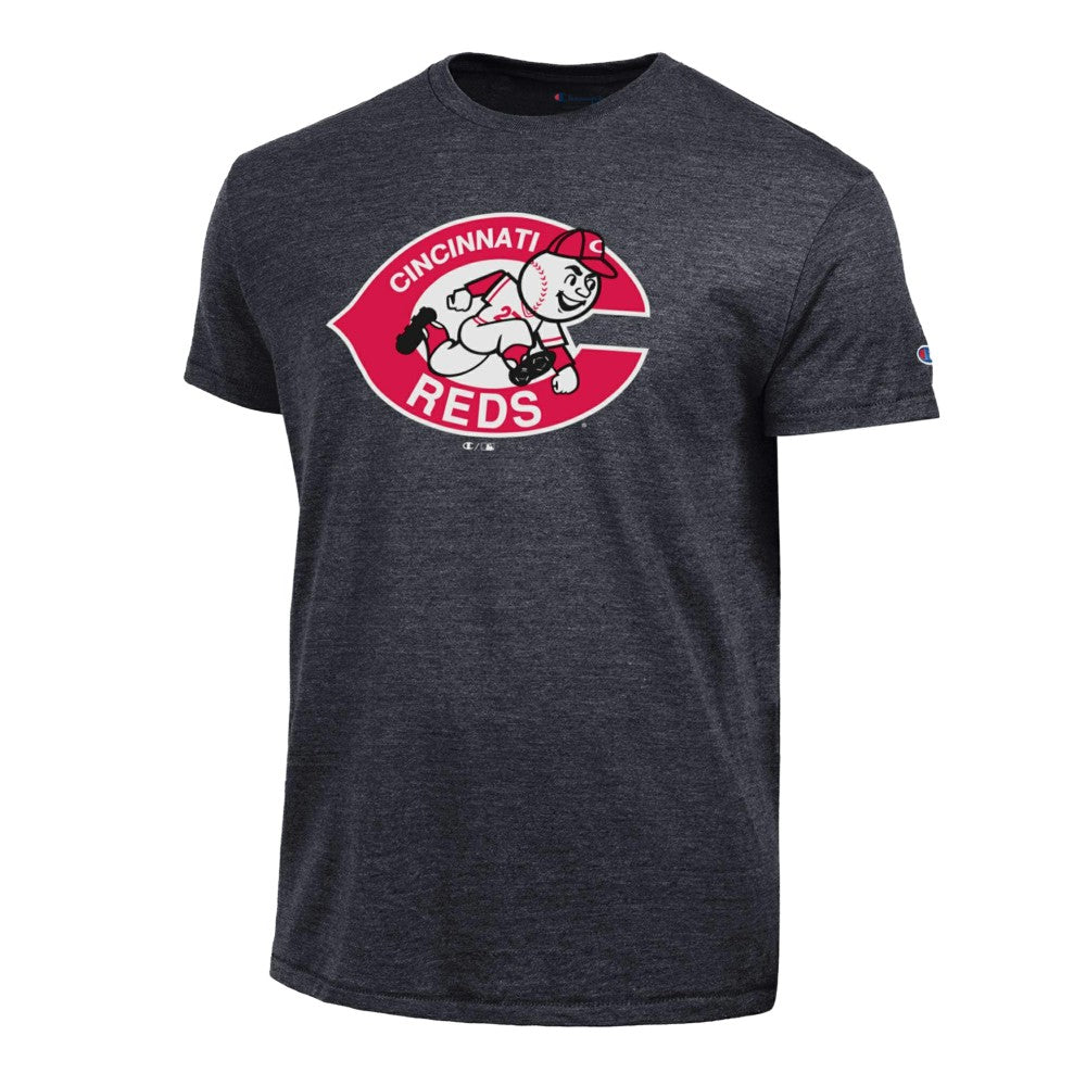 MLB Cincinnati Reds Champion Cooperstown Logo Tri-Blend T-Shirt