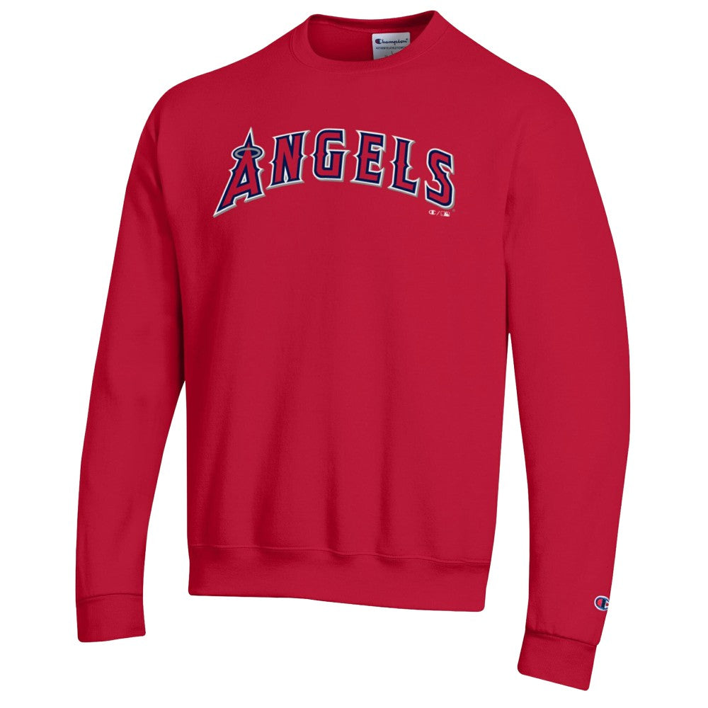 MLB Los Angeles Angels Champion Powerblend Wordmark Sweatshirt