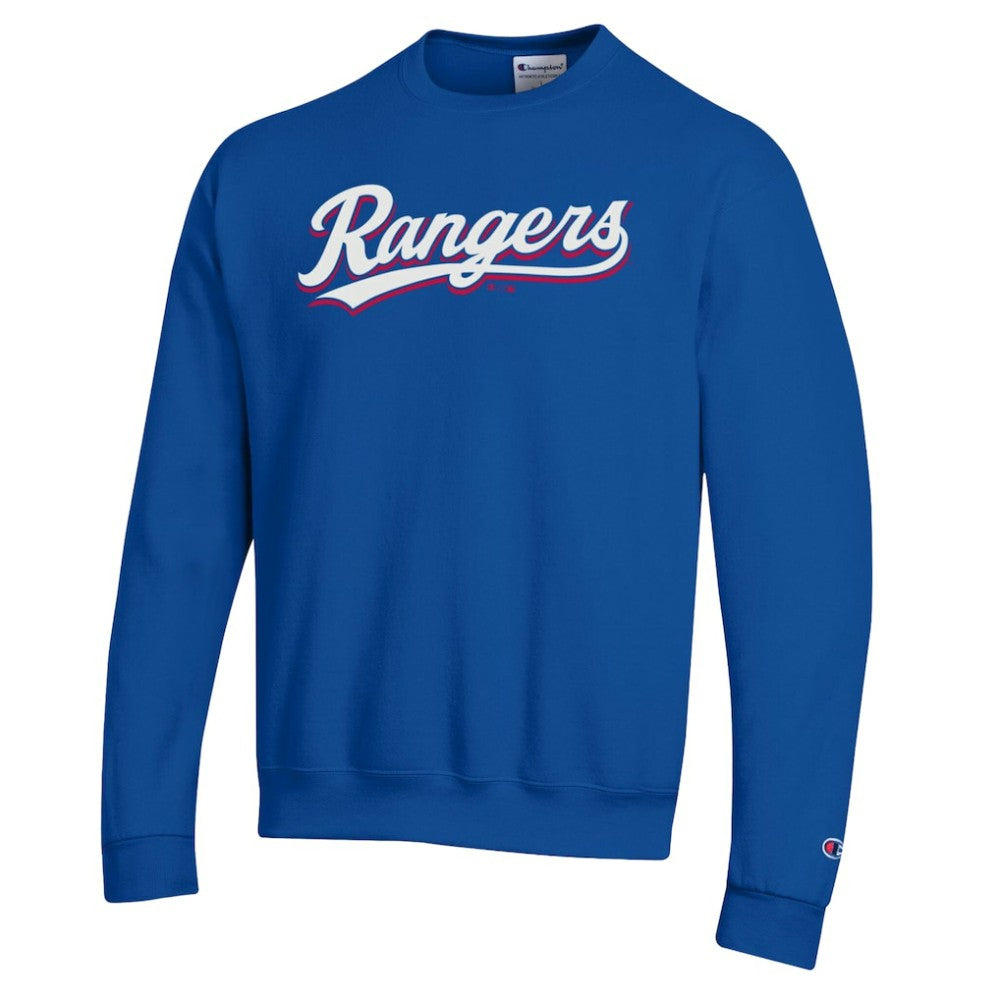 MLB Texas Rangers Champion Powerblend Wordmark Sweatshirt