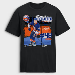 NHL Black Matthew Schaefer New York Islanders Fresh Ice T-Shirt