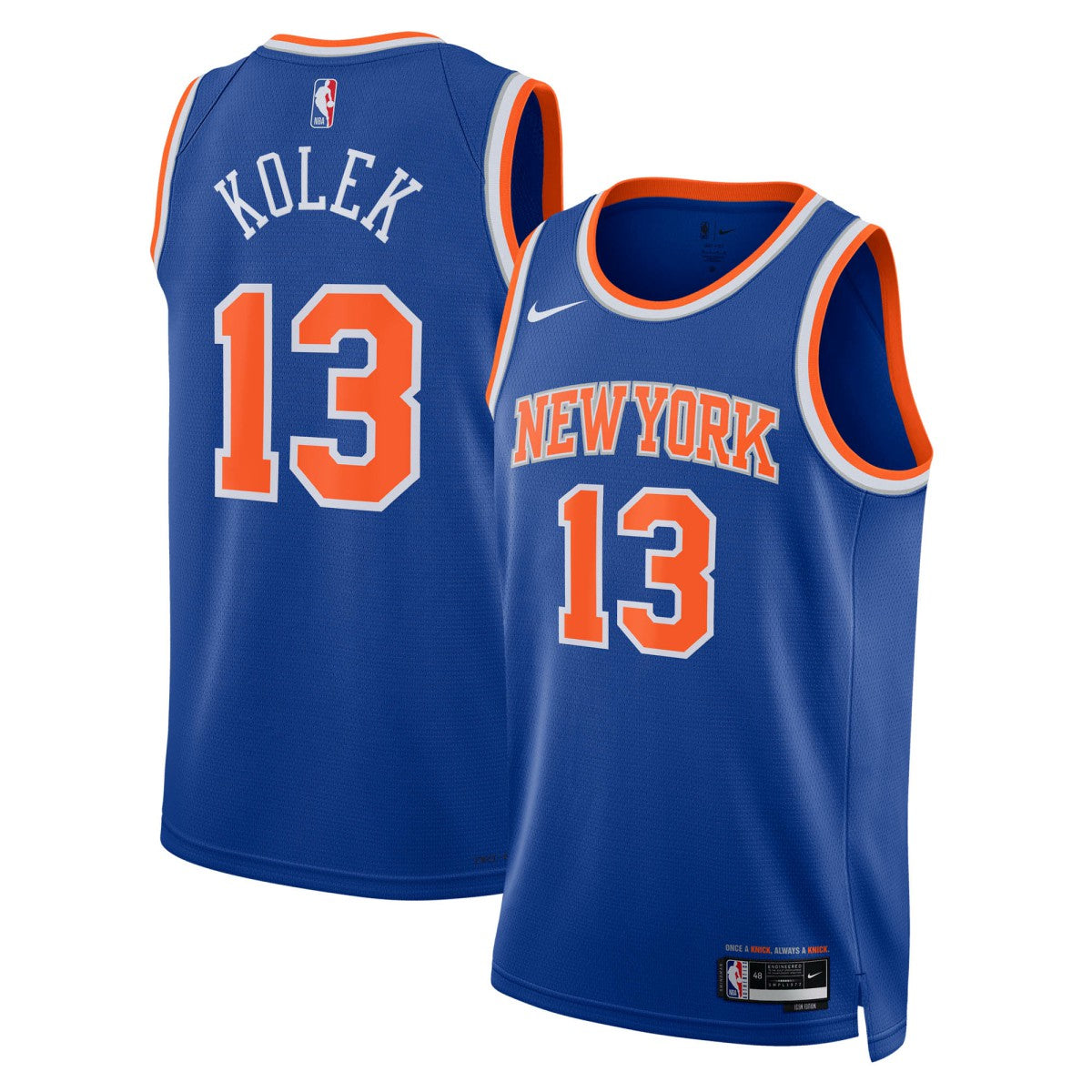 NBA Tyler Kolek New York Knicks Unisex Swingman Jersey