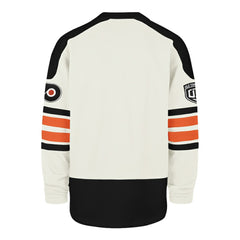 NHL Cream Philadelphia Flyers '47 Pond Hockey Trio Eternal Lacer Sweatshirt