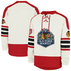 NHL Cream Chicago Blackhawks '47 Pond Hockey Trio Eternal Lacer Sweatshirt