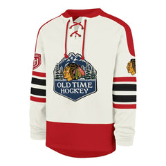 NHL Cream Chicago Blackhawks '47 Pond Hockey Trio Eternal Lacer Sweatshirt