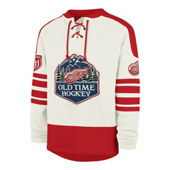 NHL Cream Detroit Red Wings '47 Pond Hockey Trio Eternal Lacer Sweatshirt