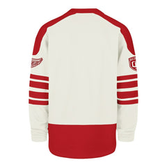 NHL Cream Detroit Red Wings '47 Pond Hockey Trio Eternal Lacer Sweatshirt