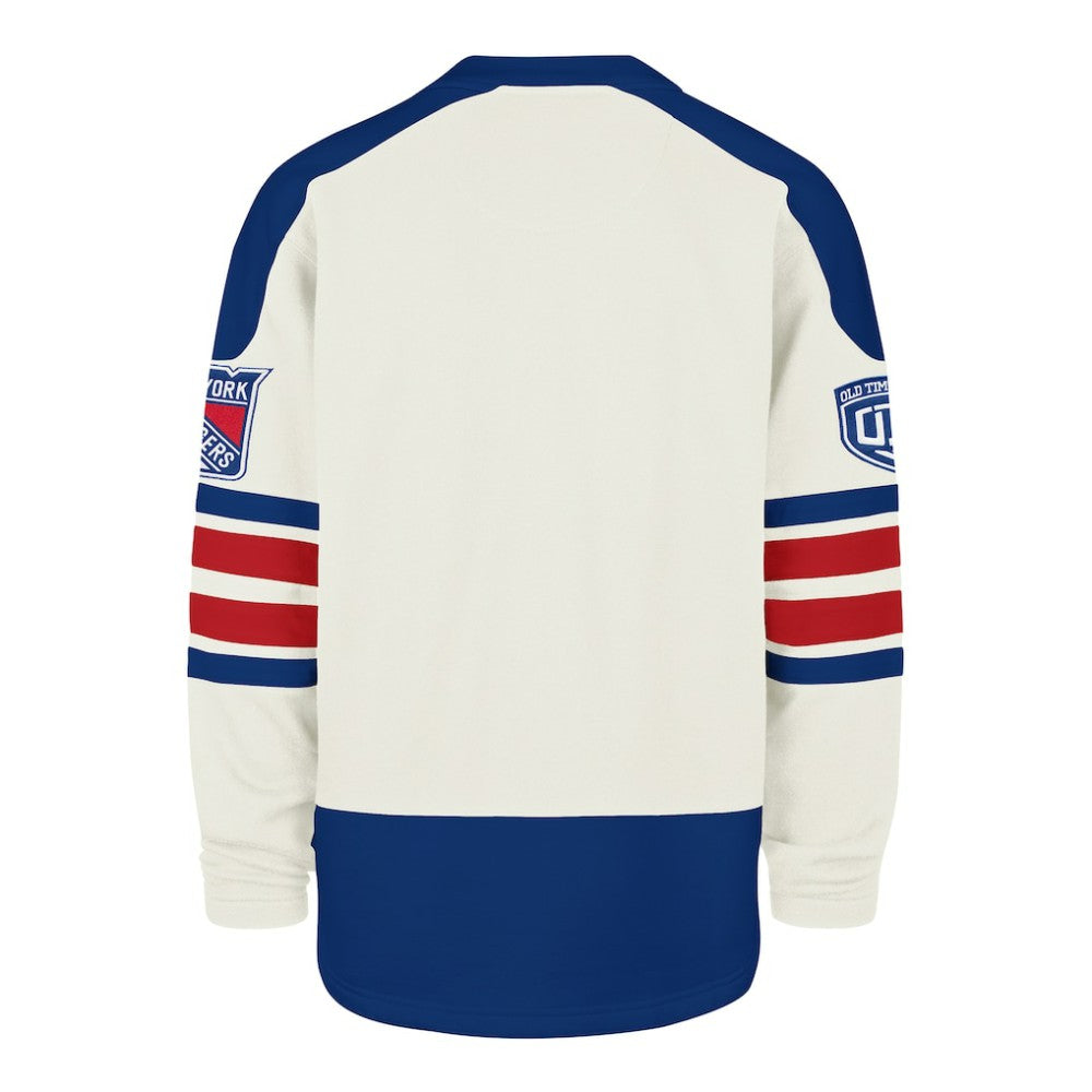 NHL Cream New York Rangers '47 Pond Hockey Trio Eternal Lacer Sweatshirt