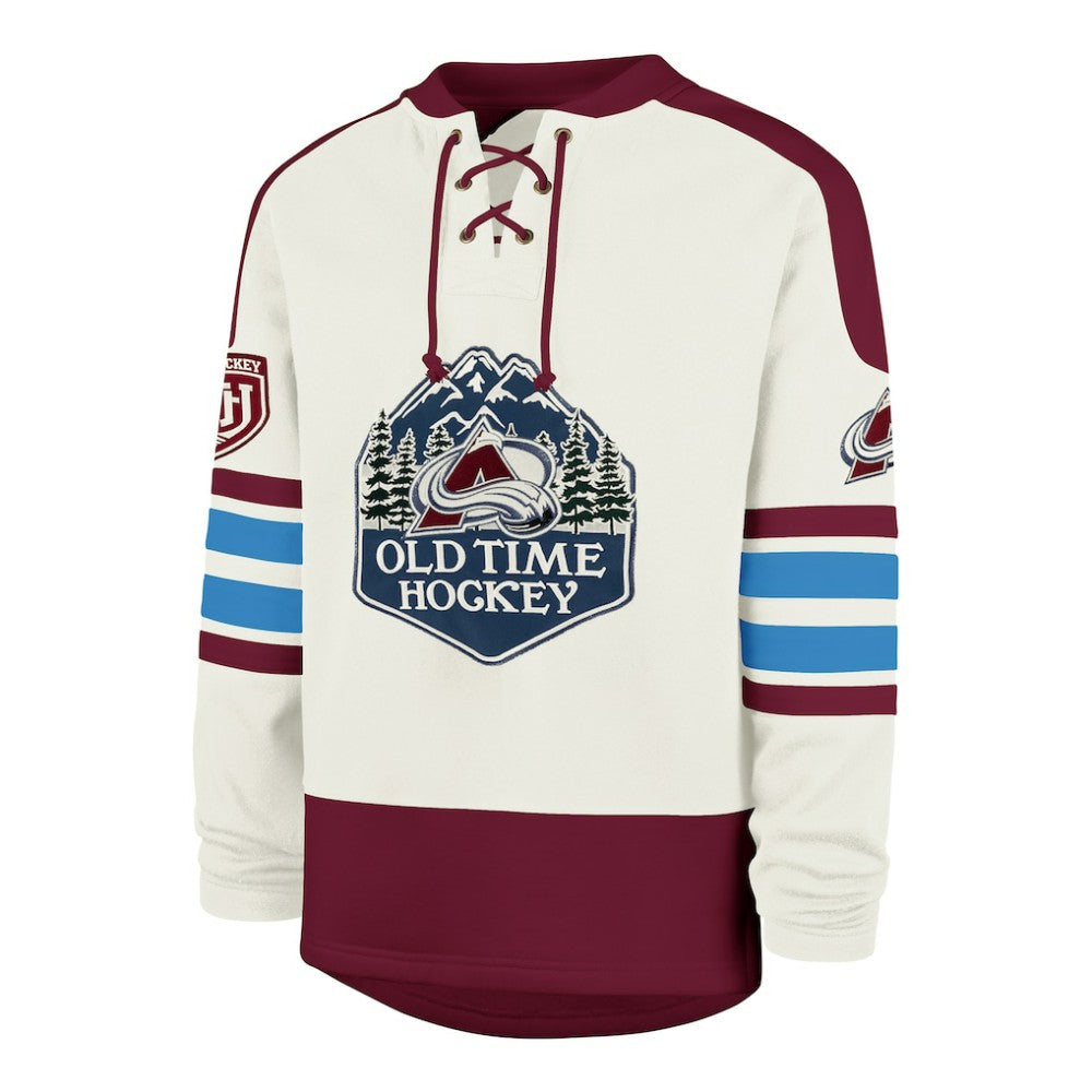 NHL Cream Colorado Avalanche '47 Pond Hockey Trio Eternal Lacer Sweatshirt