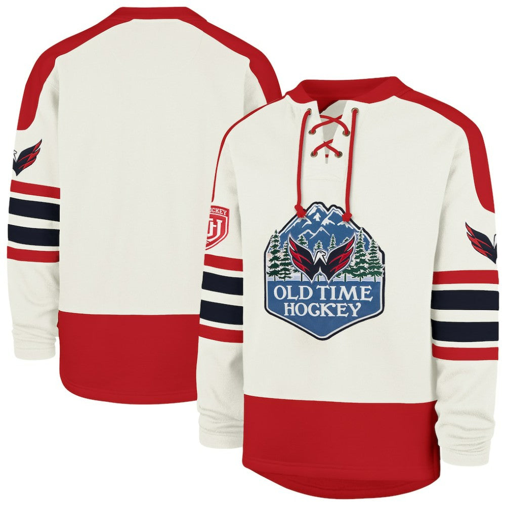 NHL Cream Washington Capitals '47 Pond Hockey Trio Eternal Lacer Sweatshirt