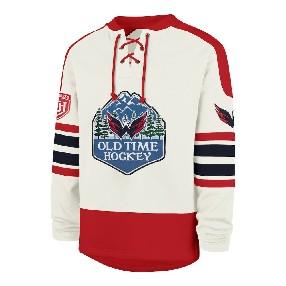 NHL Cream Washington Capitals '47 Pond Hockey Trio Eternal Lacer Sweatshirt